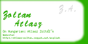 zoltan atlasz business card